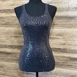 Black Aeropostale Sequin Tank Top Size X-Small